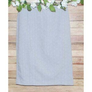 Gray Alfred Dunner Career Skirt Ladies Size 10 Light Gray Straight Midi Office